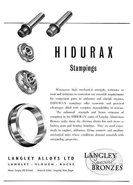 Langley Alloys - Aluminium Bronzes - Hidurax Stampings           