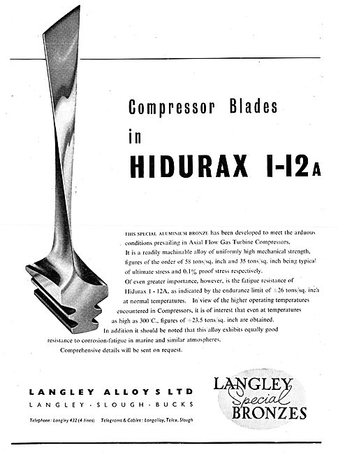 Langley Alloys - Aluminium Bronzes - Hidurax Stampings           