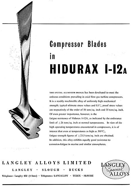 Langley Alloys - Aluminium Bronzes - Hidurax Stampings           