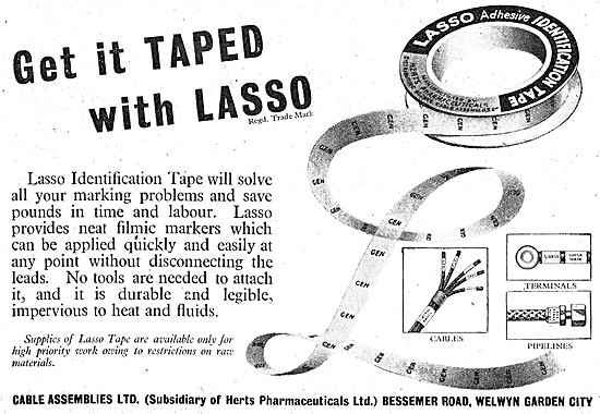 Lasso Products Lasso Self-Adhesive Identification Tapes          