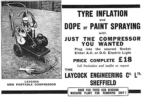 Laycock Engineering Portable Air Compressor 1937                 