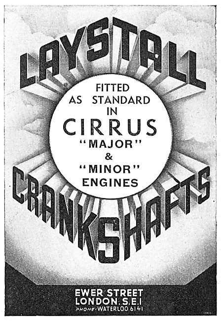 Laystall Crankshafts 1939                                        