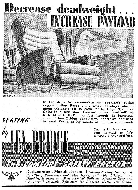 Lea Bridge Aircraft Seating                                      