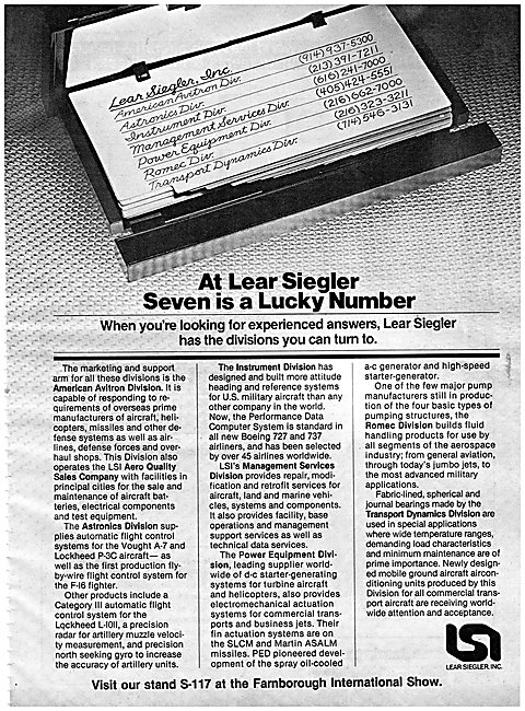 Lear Siegler Aircraft Management Services                        