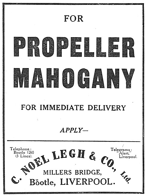 C.Noel Legh & Co. Timber Importers. Leghs Of Liverpool           