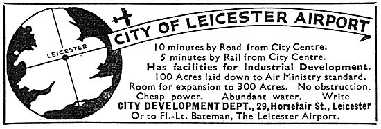 City Of Leicester Airport - Facilities                           