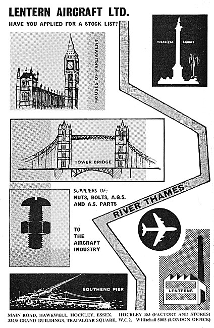 Lentern Aircraft. Nuts, Bolts & AGS Parts.                       