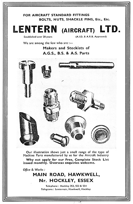 Lentern Fasteners & AGS Parts                                    