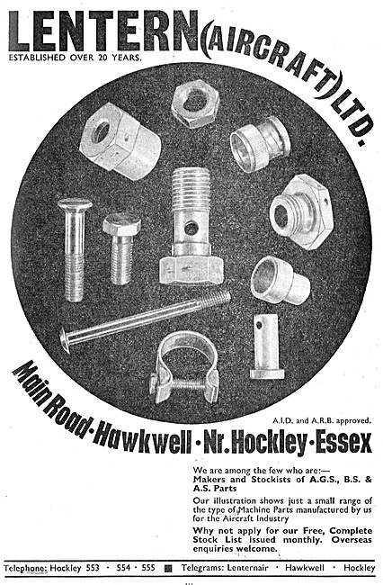 Lentern Fasteners & AGS Parts                                    