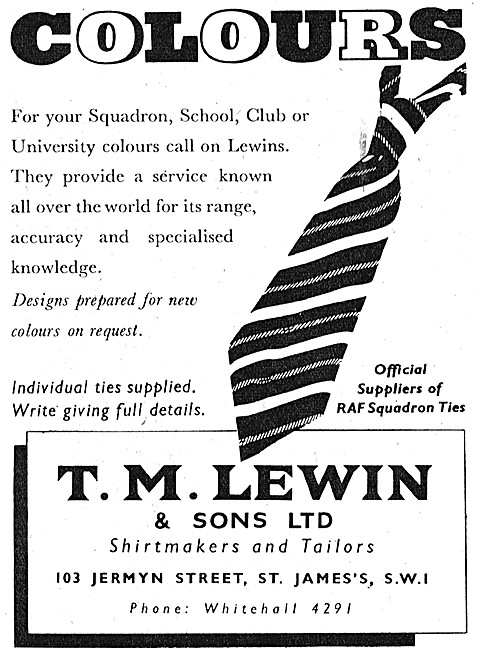 T.M.Lewin Shirtmakers & Tailors - Lewin Squadron Ties            