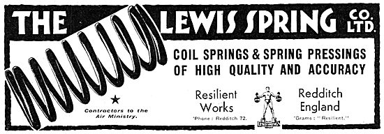 Lewis Spring Co. Redditch. Coil Springs                          