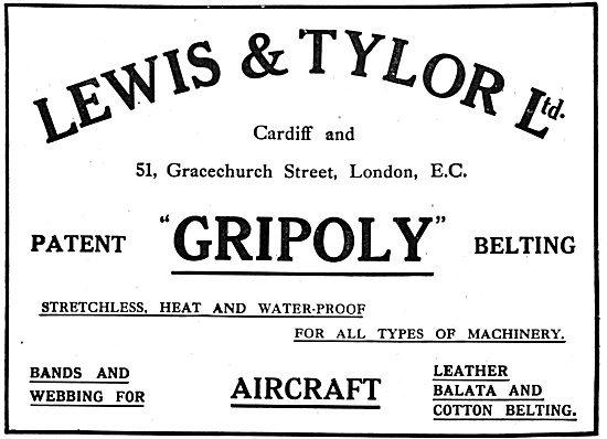 Lewis & Tylor Ltd. GRIPOLY Woven Machine Drive Belting           