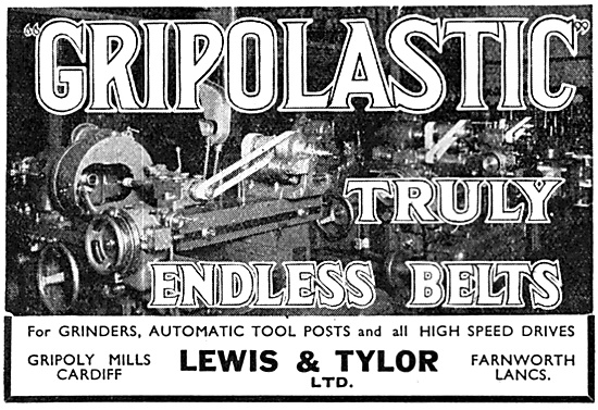 Lewis & Tylor Ltd. GRIPOLASTIC Machine Drive Belts               