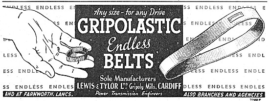 Lewis & Tylor Ltd. GRIPOLASTIC Endless Belts                     