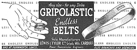 Lewis & Tylor Ltd. GRIPOLY Woven Machine Drive Belting           