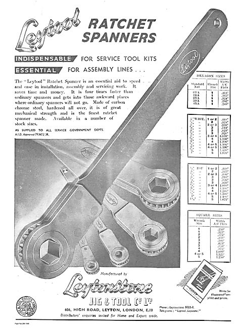 Leytool AID Approved Ratchet Spanners                            