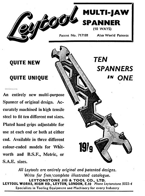Leytool Unique Ten Spanners In One                               