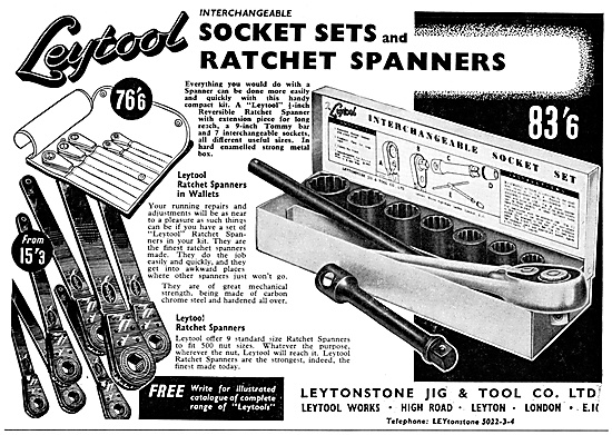 Leytonstone Jig & Tool.Leytool Spanners & Socket Sets            
