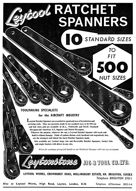 Leytonstone Jig & Tool : Leytool Ratchet Spanners                