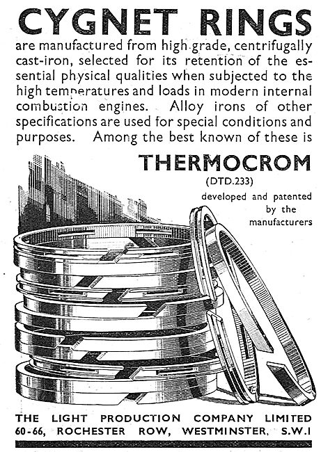 Light Production Co - Aero Engine Piston Rings                   