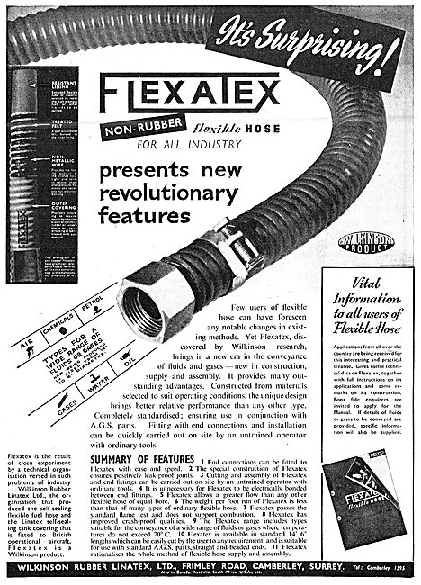 Wilkinson Rubber Linatex - Flexatex                              
