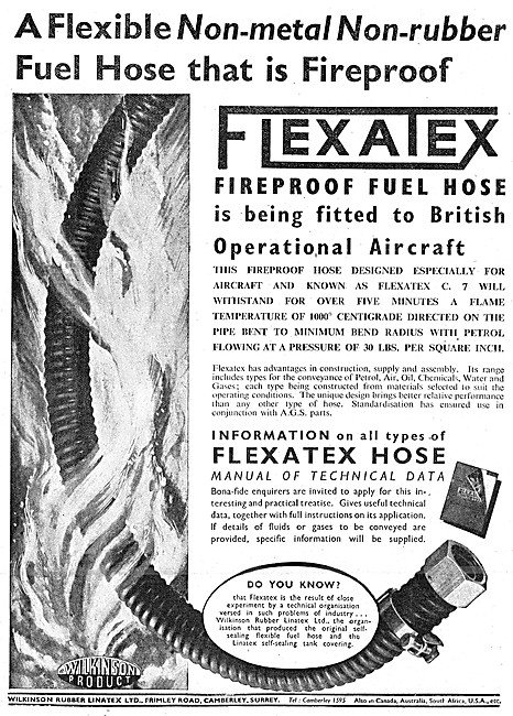 Wilkinson Rubber Linatex  - FLEXATEX Hose                        