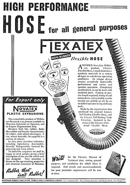 Wilkinson Rubber Linatex - Flexatex                              