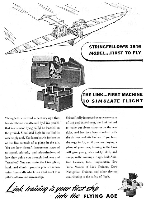 Link Trainer 1946 Advert                                         