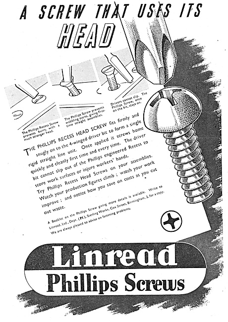 Linread Phillips Screws AGS Parts                                