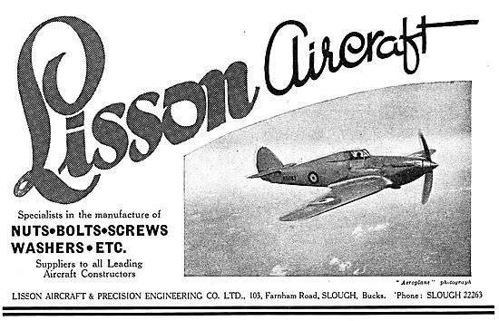 Lisson Aircraft & Precision Engineering. Slough - AGS            