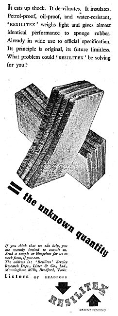 Listers Of Bradford Resilitex Rubber Substitute                  