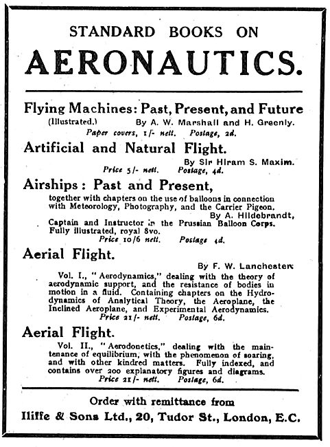 Standard Books On Aeronautics 5 Titles: Inc Hiram Maxim          