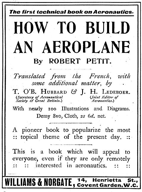How To Build An Aeroplane By Robert Petit                        