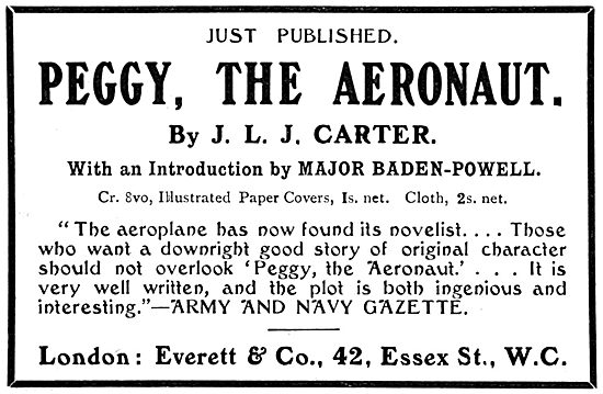 Peggy The Aeronaut By J.L.J.Carter.                              