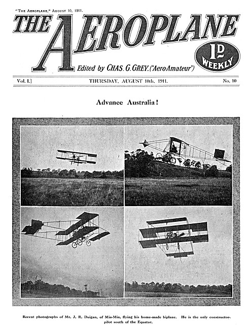 The Aeroplane Magazine Cover August 10th 1911 - Mia Mia          