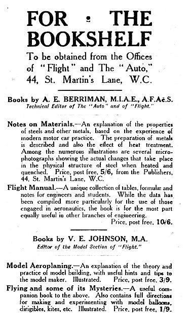 Notes On Materials By A.E.Berriman                               