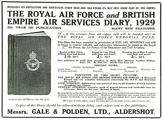 Empire Air Services Diary 1928 - Various Bindings                