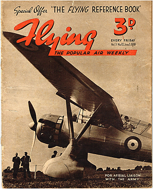 Flying Magazine Cover June 3rd 1939 - Westland Lysander          