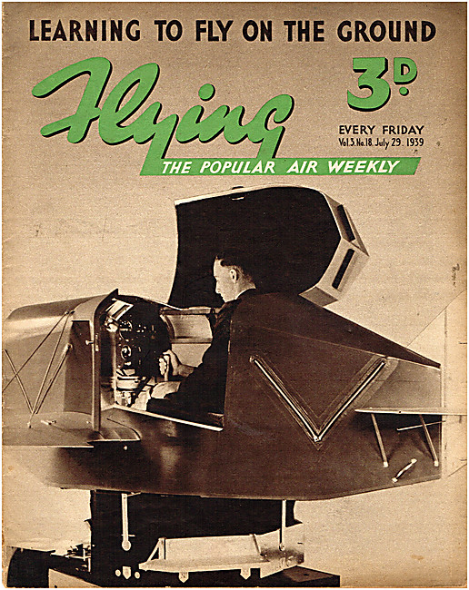 Flying Magazine Cover July 29th 1939 - Link Trainer              