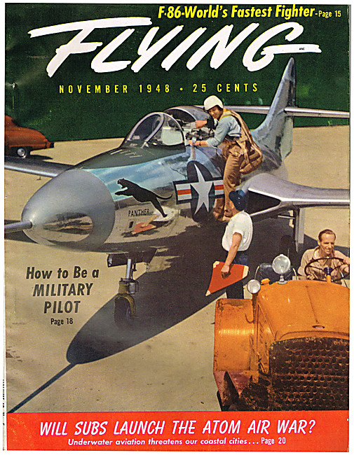 Flying Magazine Cover November 1948 - Grumman Panther            