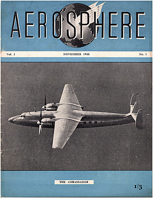 Aero Magazine Cover November 1948 - Airspeed Ambassador          