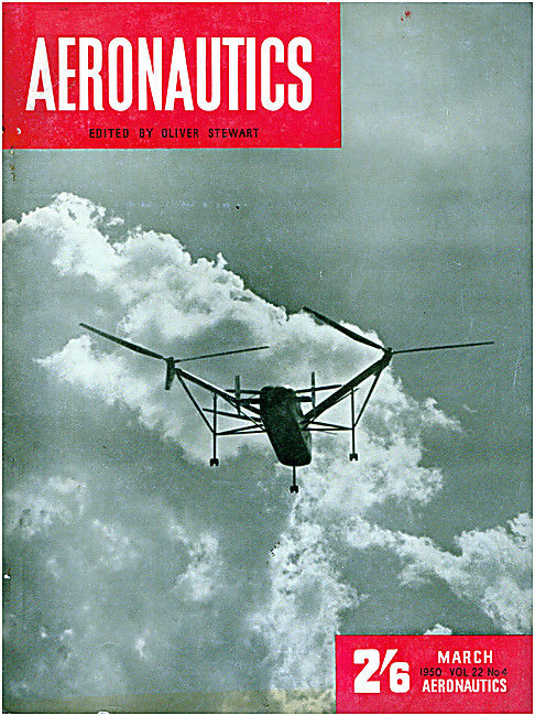 Aeronautics Magazine Cover March 1950 - Cierva Air Horse W.11    