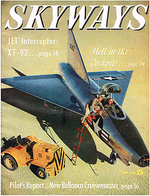 Skyways Magazine Cover March 1950 - Convair XF-92                