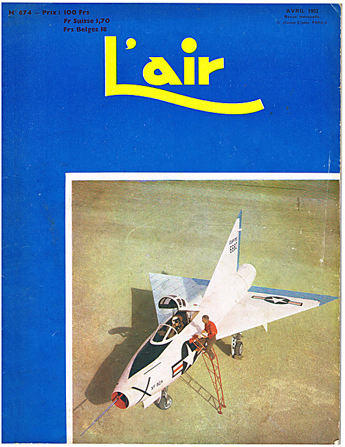 L'air Magazine Cover April 1953 - Convair XF-92A                 