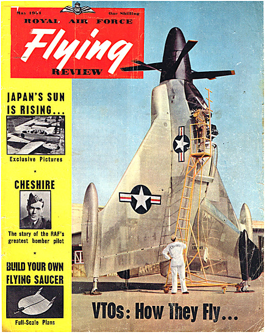 RAF Flying Review Magazine Cover May1954 - Convair XFY-1 Pogo    
