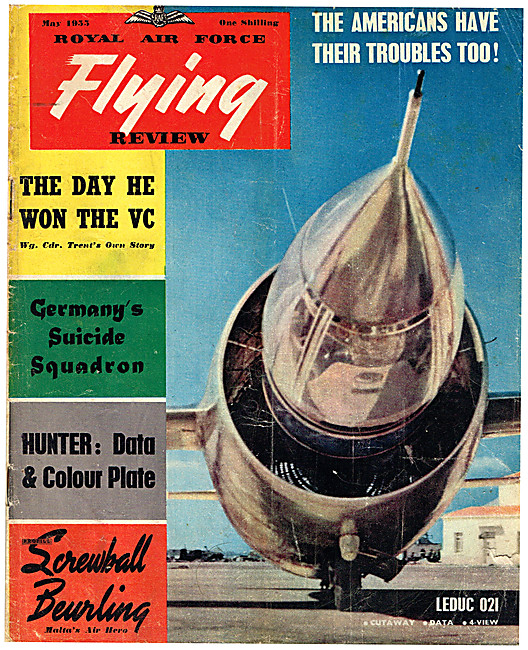 RAF Flying Review Magazine Cover May 1955 - Leduc 021            