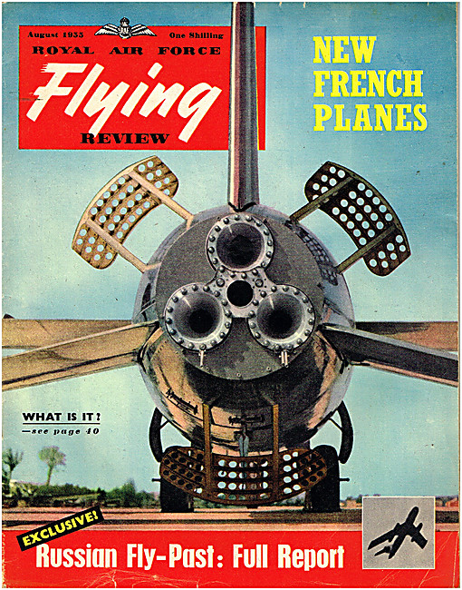 RAF Flying Review Magazine Cover August 1955 - French Aircraft   