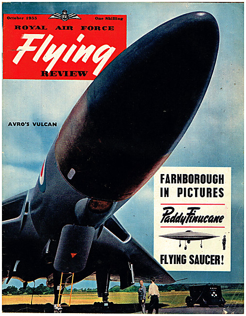 RAF Flying Review Magazine Cover October 1955 - Avro Vulcan      