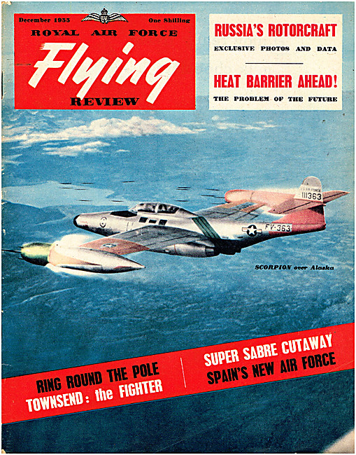 RAF Flying Review Magazine Cover Dec 1955  Northrop F-89 Scorpion