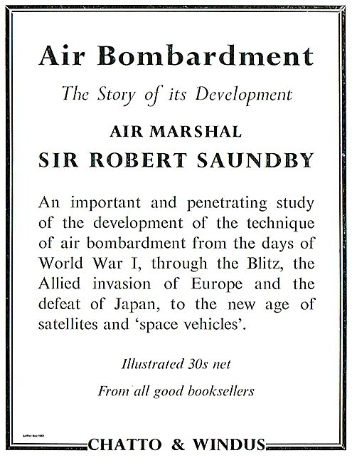 Air Bombardment Story Of Its Development  AM Sir Robert Saundby  